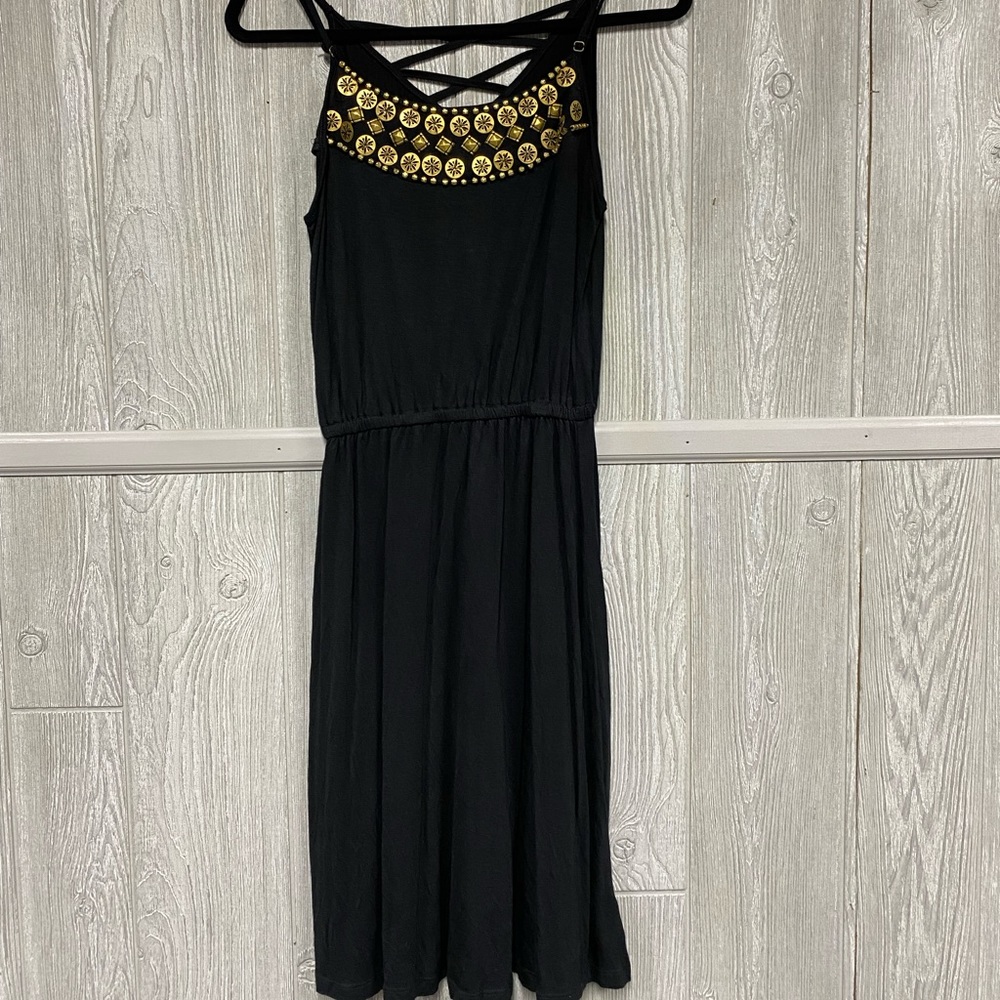 Black Earthbound Cotton Dress Size Small NWOT